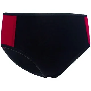 HERMKO Slip 52130 Baumwolle/Elastan, Feinripp, elastische Abschlüsse, Basic, weich blau|rot