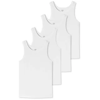 uncover by SCHIESSER Unterhemd 4er Pack Basic (Spar-Set, 2-St) Unterhemd / Tanktop - Baumwolle - Unterhemden mit perfekter Passform weiß XL