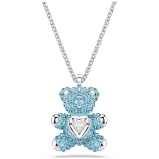 Swarovski Teddy Anhänger, Bär, Blau, Rhodiniert | OS