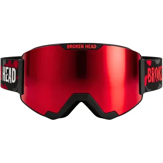 Broken Head MX-Brille Magnetic-Regulator Rot Verspiegelt