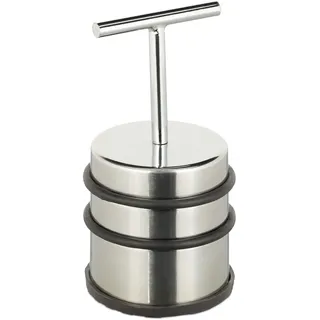 Relaxdays Türstopper Silber 7 cm