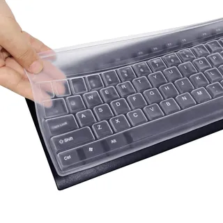aurorayer 4 Stück Tastaturschutz, Silikon Tastatur Abdeckungen Staubschutz,Transparent Tastaturabdeckung Desktop Computer Tastatur Schutzfolie Wasserdicht Und Staubdicht