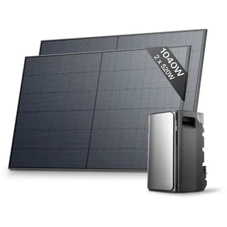 1,92 kWh inkl. 2 x 520 W Solarpanels