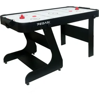 Pegasi Airhockey Tisch klappbar Blizzard 5ft - 152x74x79cm - Mit Punktezähler - Air Hockey Table für Zuhause - Für Kinder und Erwachsene - Inkl.... - Schwarz