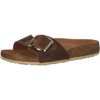 Birkenstock Madrid Big Buckle Nubukleder cognac 39