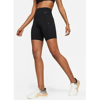 Nike Damen Shorts W NK DF GO HR 8IN SHORT, Größe XS in Schwarz