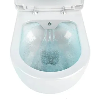 Aloni Wand Hänge wc Spülrandlos Toilette Bidet Taharet Rimless Taharet wc + Deckel