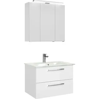 Pelipal Badmöbel-Set Trentino 3-tlg. Weiß