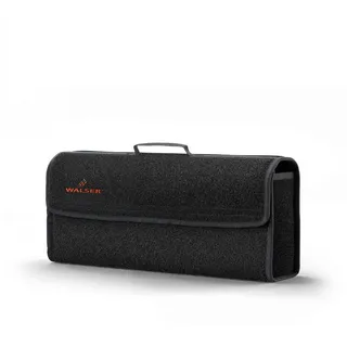 Walser Kofferraumtasche Toolbag Größe XXL, Nadelfilz Kofferraum-Organizer, Autotasche, PKW-Aufbewahrungstasche, Kofferraum-Toolbag 57x16x21 cm schwarz