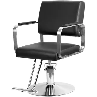 Udnzpfuy Ergonomischer Hochleistungs-Frisierstuhl, HöHenverstellbarer Friseur-Drehstuhl, Manueller Hydraulischer Friseurstuhl, Shampoo-SchöNheitssalon-Stuhl-AusrüStung