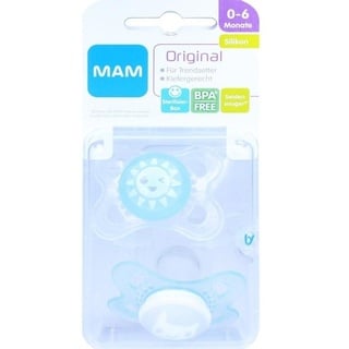 MAM Baby Original Silikon 0-6 Monate 2 Stk. sortiert