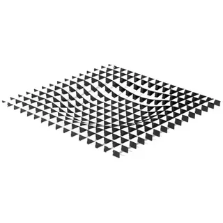 Fundamental Berlin Gravity - Tray - Black White, 21 x 21 x 2.5