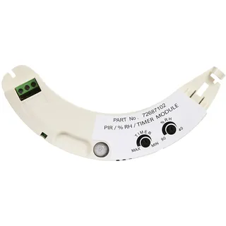 Airflow iCON PRHTM Plug-in Feuchtigkeits-, Bewegungsmelder- & Timer-Modul für iCON 15, 30 & 60 – Einstellbar 40–90% rF, PIR-Bewegungserkennung, 2–45 Min Timer, 3 Jahre Garantie