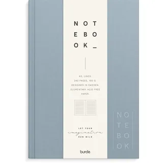 Burde Publishing AB Notizbuch A5 liniert hellblau
