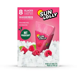 CO-RO A/S SUN LOLLY Wassereis Himbeere 8x 60,0 ml