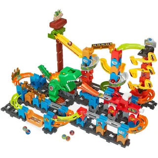 Vtech Kugelbahn Marble Rush - Dino Adventures Magnetic Set XL400 E 128-tlg.