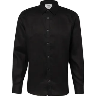 s.Oliver Regular Fit: Hemd aus reinem Leinen - schwarz - XL