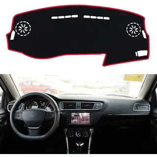 Auto Armaturenbrett Abdeckung für Citroen C3-XR C3 2013 2014 2015 2016 2017 2018, Center Konsole Armaturenbrett Matte Sonnenschutz Rutschfeste Innen Styling Zubehör