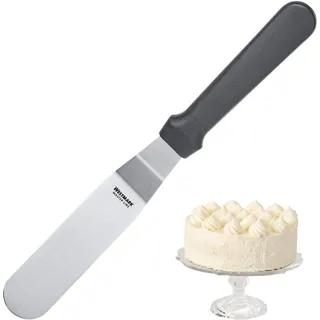 Westmark Profi-Winkelpalette/Konditorenmesser, Gewinkelt, Flexibel, Klingenmaß: 3 cm, Länge: 25 cm, Rostfreier Edelstahl/Kunststoff, Master Line, Schwarz/Silber, 31252270
