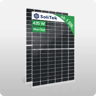 SoliTek SOLID Bifacial 435W Rahmenlos Glas-Glas - Preis inkl. MwSt. gem. § 12 Abs. 3 UStG