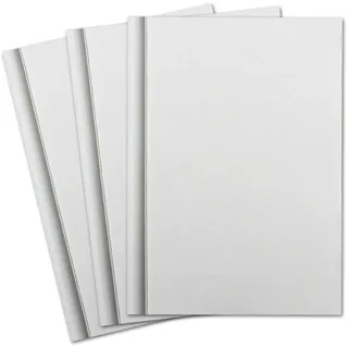 25x Trauerpapier DIN A4 Trauer-Briefpapier - mit Leinenstruktur und Schattenrand - 297 x 210 mm - 100 g/m2 - Kondolenz Papier bedruckbar für Danksagung, Einladung, Anzeige Trauer