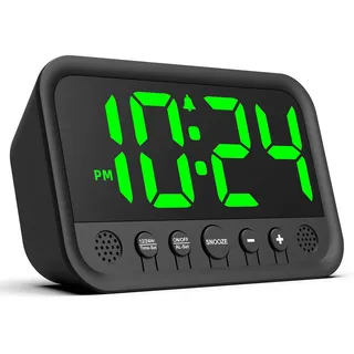 azyh Digitaler Wecker schwarz