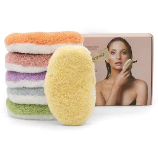 Waschies Abschminkpads/Waschpads- 6er-Set Bunt (Pastellfarben) – sanfte Gesichtsreinigung - waschbar, wiederverwendbar & hypoallergen - alle Hauttypen – Alternative zu Wattepads & Abschminktüchern
