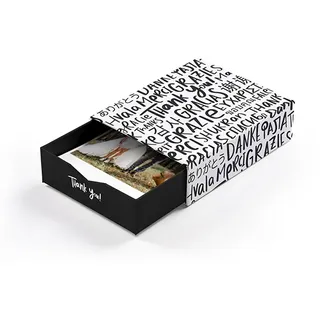 Bilderbox mit 10 Fotos im Design "Thank you"