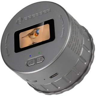 Bresser WLAN-Okularkamera mit Display, 2K-Video, 1.920x1.080px-Foto, für Teleskop, Fernglas etc. mit 30-65 mm Okulardurchmesser, 1,47"-Display, App