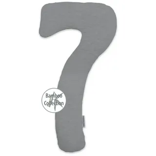 Theraline my7 Stillkissen Melange Mittelgrau Bamboo Mikroperlen und Thera-Rhomb