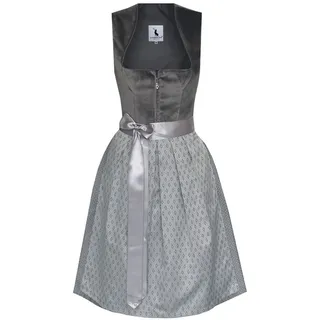 Alpenmärchen Dirndl Dirndl Adriana in grau - ALM1017 gelb 38