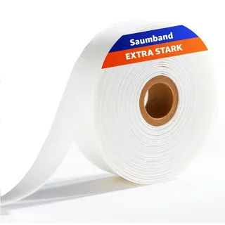 TK Gruppe Timo Klingler Versteifungsband Saumband zum Aufbügeln - 64 meter & 60 GSM - Bügelband waschfest Everhomely®, Waschfest