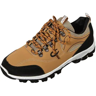 Herren Wanderschuhe Wasserdicht Anti-Rutsch Trekkingschuhe Leicht Atmungsaktive Freizeit Sportschuhe Laufschuhe Spaziergänge Reisen Sneaker für Herren (Brown, 44) - 43 EU