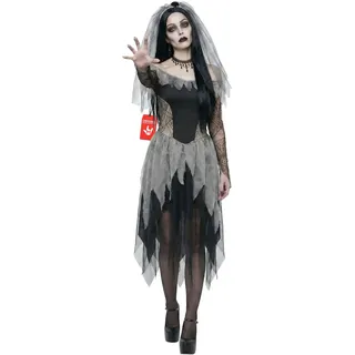 Morph Zombie Braut Kostüm Damen, Gruseliges Halloween Kostüm Damen, XL