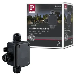 Paulmann Verbindungsbox 3-fach IP68 Schwarz