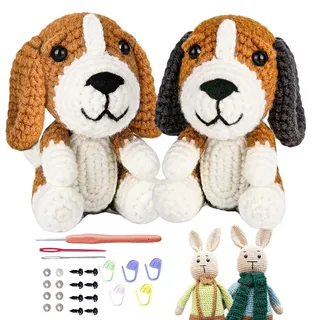 Generisch Häkellernpakete, Häkelpaket für Anfänger - -Tier-Strickset | -Strickset, Kinder-Häkeltier-Set für Kinder