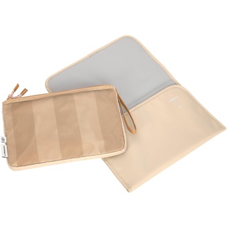 Lässig Baby Windeltasche mit Wickelunterlage für unterwegs/Casual Changing Organizer beige/camel