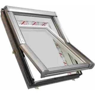 ROTO Dachfenster Kunststoff mit Wärmedämmung und Eindeckrahmen "Dachdecker Favorit"