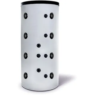 SUNEX® Pufferspeicher FISH S5 200l mit 1 Wärmetauscher | Stehend | Solaranbindung möglich | Heizungsanlage mit Festbrennstoff, Gas, Öl, Wärmepumpe | 95 °C | PUR-Dämmung | Ø607×1306 mm