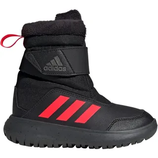 adidas Winterplay Stiefel Core Black / Solar Red / Iron Met 35