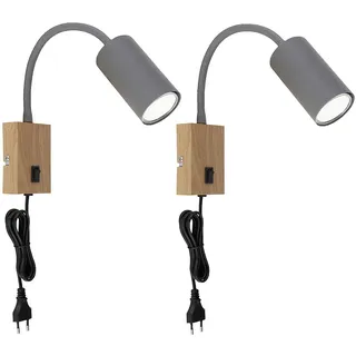 GLOBO Wandleuchte 1x GU10 schwarz