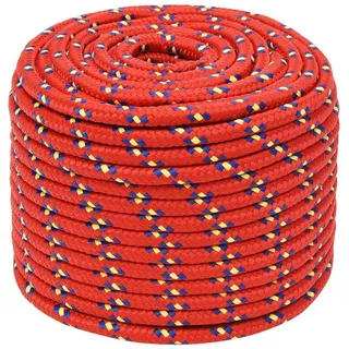 vidaXL Leinen Bootsseil 12 mm 100 m Polypropylen Rot