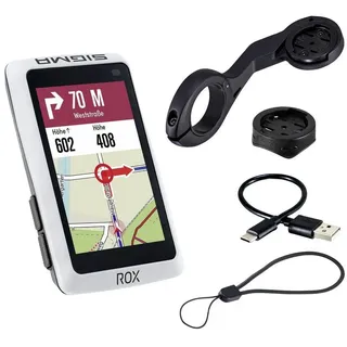 Sigma ROX 12.1 EVO Basic Set - White Fahrrad-Navi Fahrrad Europa Bluetooth®, GPS, GLONASS