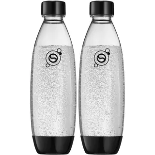 Sodastream Fuse PET-Flasche 2 x 1 l schwarz
