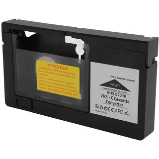 Plyisty Video-Kassetten-Adapter für VHS-C und S-VHS Kassetten, | ABS-Kassettenkonverter für Camcorder-Wiedergabe und -, 7,40 Zoll groß, kompatibel mit S-VHS-C-Kassetten