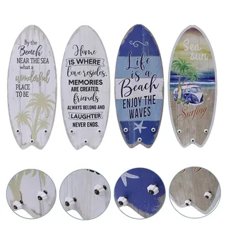 Melko Garderobenpaneel Plankenschild 100 cm Bunt