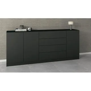 borchardt Möbel Sideboard Vaasa, Breite 190 cm schwarz
