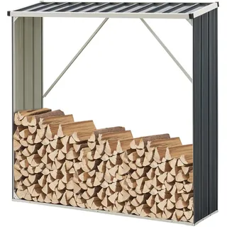 casa.pro Kaminholzregal Kalmar Stahl 155 x 45 x 157 cm Anthrazit