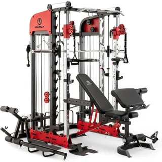 Smith Machine SM-7553 - Maximales Gewicht Benutzergewicht: 136kg schwarz|rot No Size