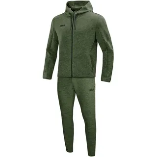 Jako Premium Basics Jogginganzug mit Kapuze khaki meliert S